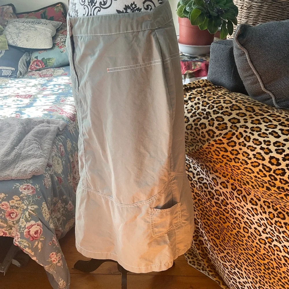 Safari green cargo skirt by Dakini size 10 - Picture 3 of 12